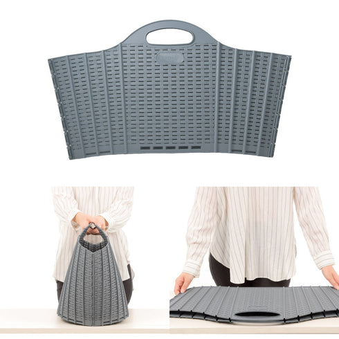 折りたためる ランドリーバスケット.|s14