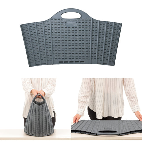 折りたためる ランドリーバスケット.|s12