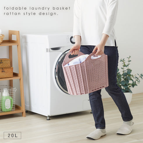 折りたためる ランドリーバスケット.|s6