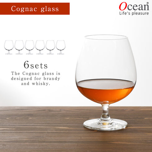 オーシャン マディソン コニャックグラス 650ml 6個組.|m2