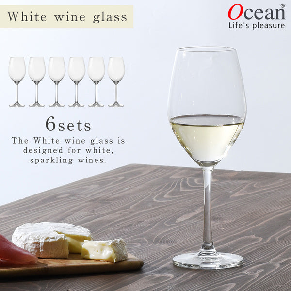 オーシャン サンテ 白ワイングラス 340ml 6個組.|m2