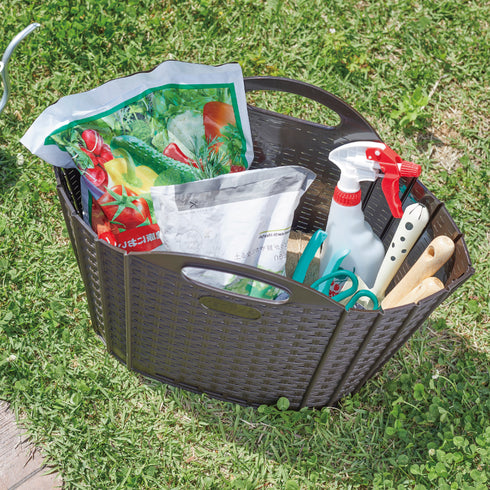 折りたためる ガーデンバスケット 20L.|s7