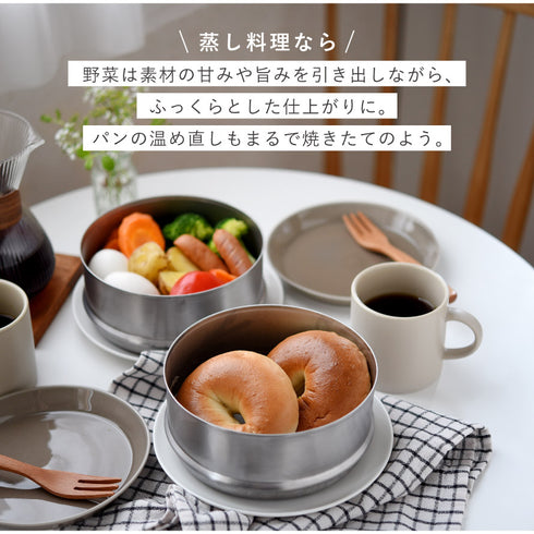 雪平鍋 蒸し器4点セット 15cm.|s6