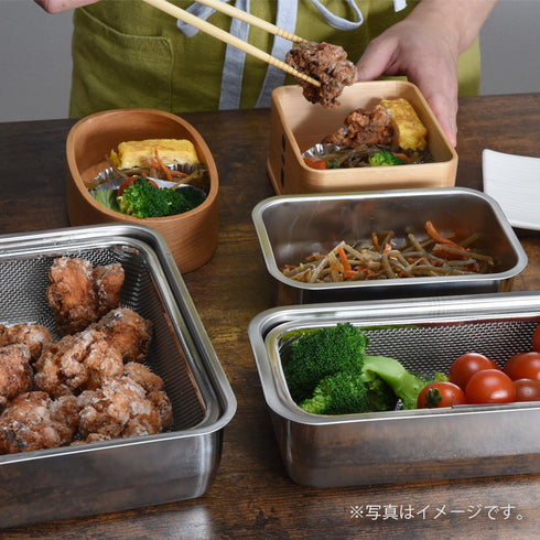 お料理はかどる角バット・角ザルセット 1/4サイズ.|s11