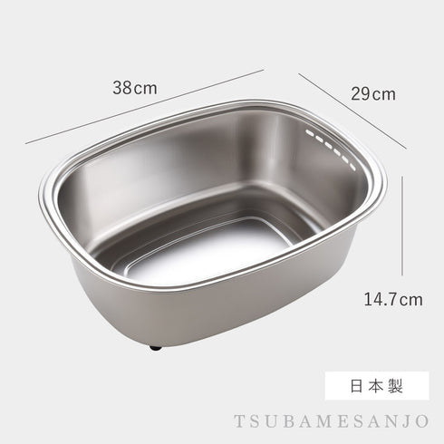 脚付ステン洗い桶(袋入れ).|s8