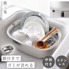 脚付ステン洗い桶(中栓付き).|m2