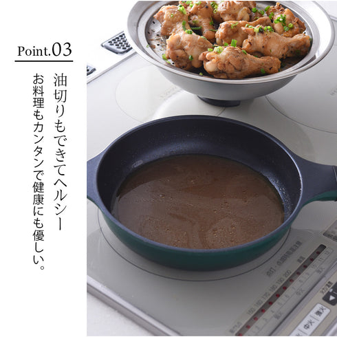 のせるだけで簡単蒸し器 24-26cm.|s5