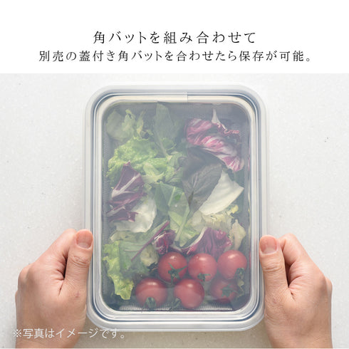 お料理はかどる脚付き角ザル1/1サイズ.|s5
