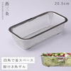 お料理はかどる脚付き角ザル1/3サイズ.|m2