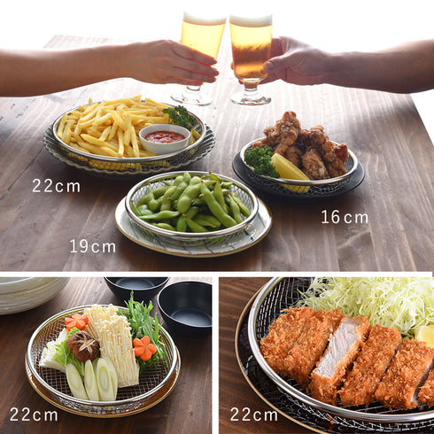 逸品物創 お皿のざる22cm.|s7