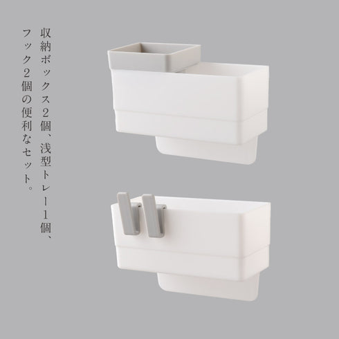 洗面台水ハネカバー&小物収納ラック.|s4