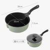 ダブルクック片手鍋20cm ガラス蓋付き.|s14