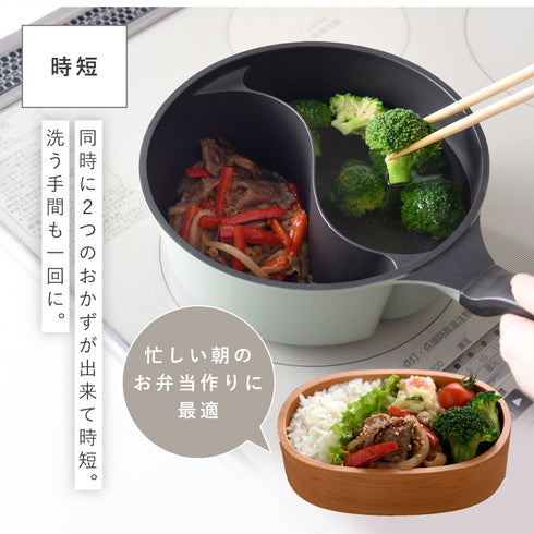 ダブルクック片手鍋20cm ガラス蓋付き.|s7