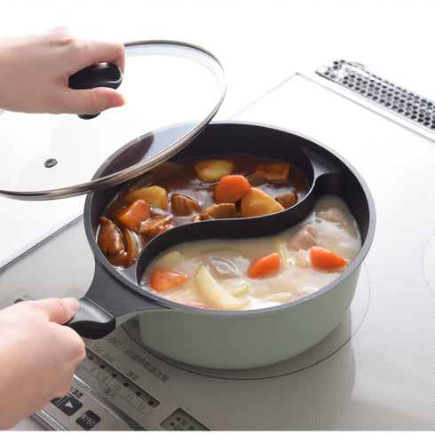 ダブルクック片手鍋20cm ガラス蓋付き.|s13