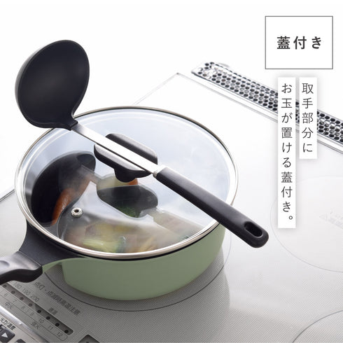 ダブルクック片手鍋20cm ガラス蓋付き.|s11