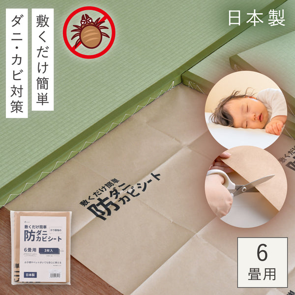 敷くだけ簡単防ダニ防カビシート6畳用.|m2
