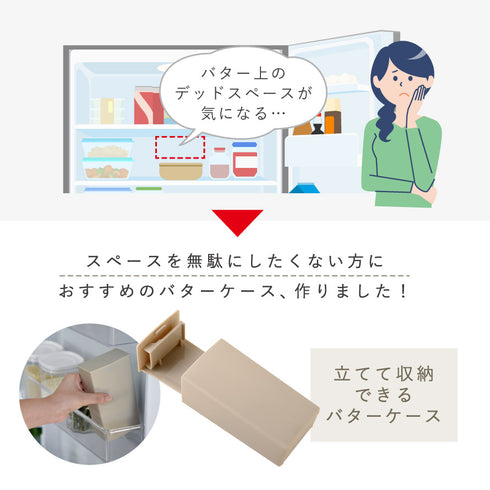 立てて収納できるバターケース.|s2