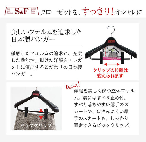 S&F ジャケットクリップ36 20本組.|s2