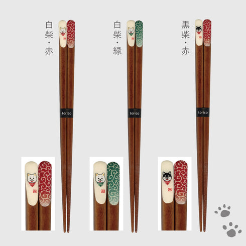 柴犬唐草天削箸.|s10