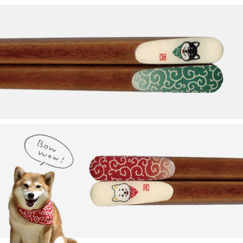 柴犬唐草天削箸.|s4