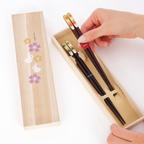 吉兆 夫婦箸 楽うさぎ.|s8