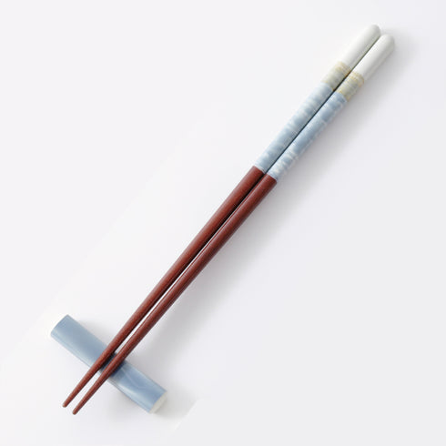 桐箱 箸置き付き ありがとう ペアミント B.|s6