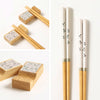 桐箱箸置付夫婦箸 うらら.|s8