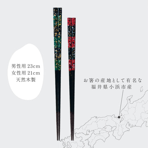 夫婦箸 貝 螺鈿 渚.|s6