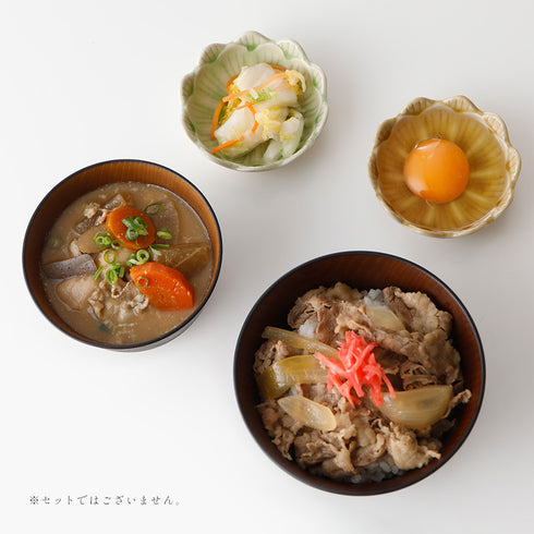 日本伝統色 羽反 塗分汁椀.|s9