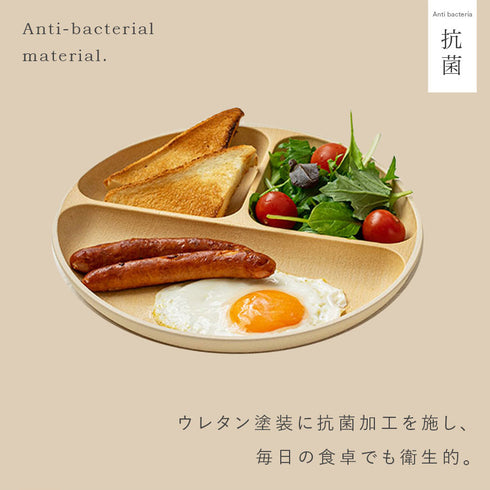 アースカラー 抗菌ランチプレート.|s9