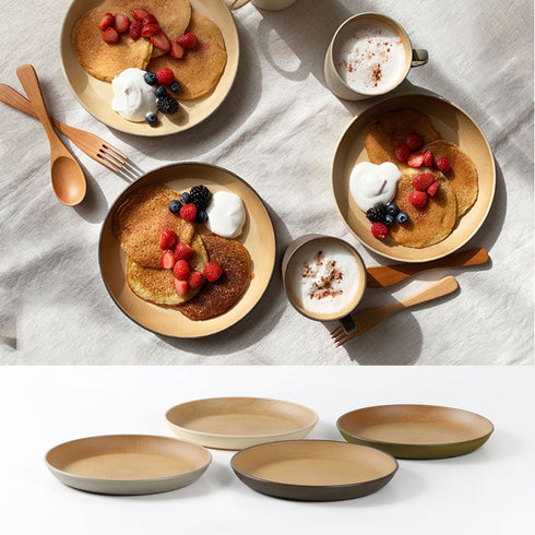 アースカラー 抗菌ラウンドプレート L.|s12