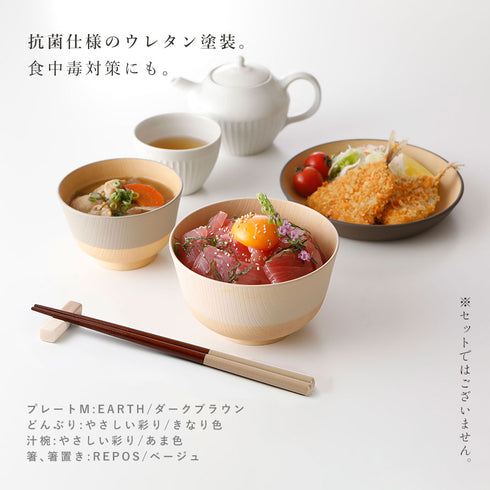 アースカラー 抗菌ラウンドプレート M.|s6