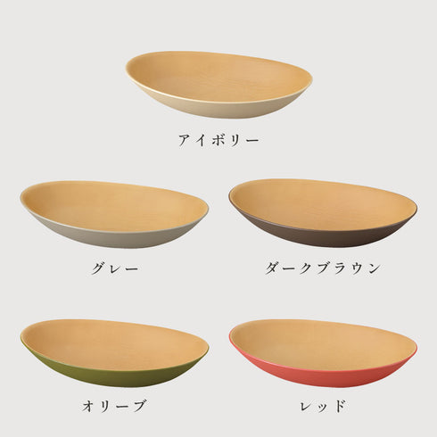 アースカラー 抗菌カレーパスタ皿.|s9