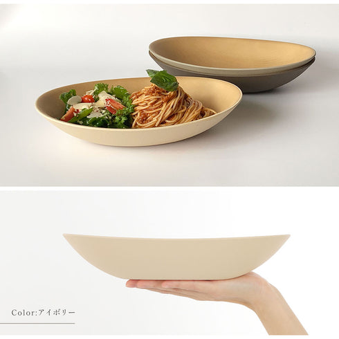 アースカラー 抗菌カレーパスタ皿.|s10