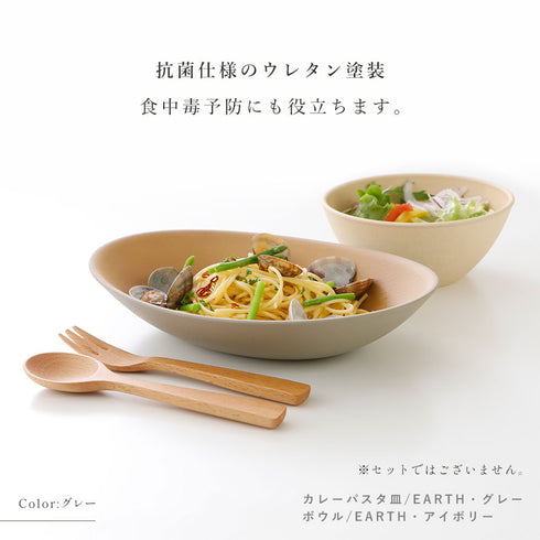 アースカラー 抗菌カレーパスタ皿.|s4