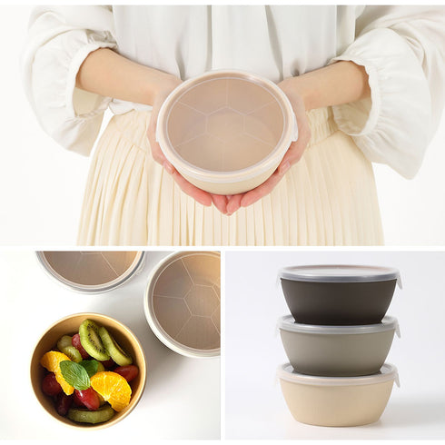 アースカラー 抗菌ラップフリーボウル.|s9