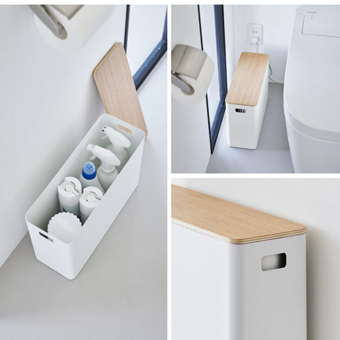 蓋付きトイレ用品収納 リン.|s8