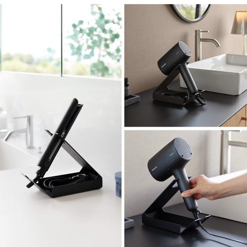 収納付きドライヤー&ヘアーアイロンスタンド タワー.|s10