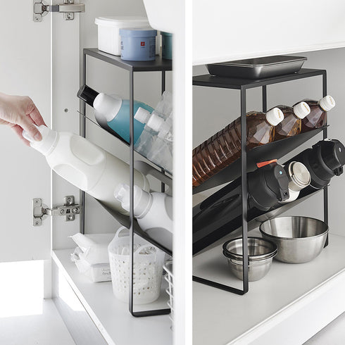 シンク下天板付きボトル&ジャグボトルストッカー タワー.|s9