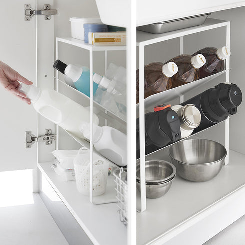 シンク下天板付きボトル&ジャグボトルストッカー タワー.|s7