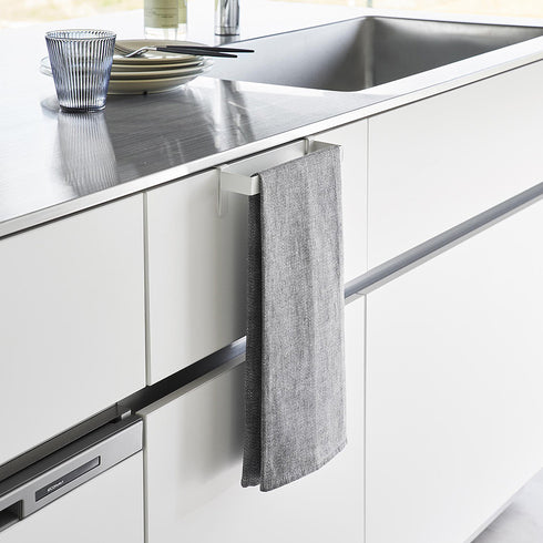 滑り落ち防止キッチンタオルハンガーバー プレート ホワイト.|s6