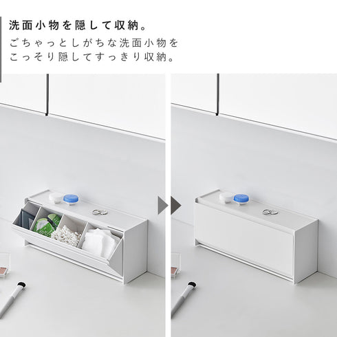 ウォール洗面収納ケース タワー 石こうボード 壁対応.|s3