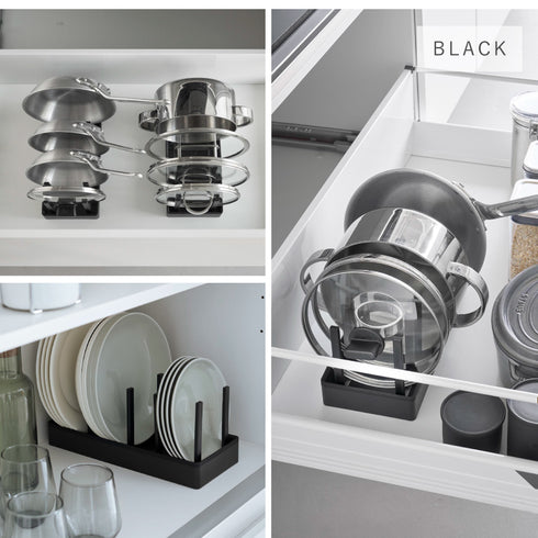 シンク下幅調整鍋蓋&フライパン収納スタンド W32 タワー.|s10