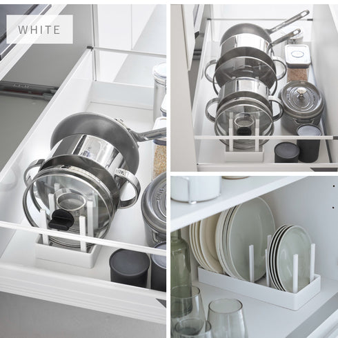 シンク下幅調整鍋蓋&フライパン収納スタンド W32 タワー.|s9