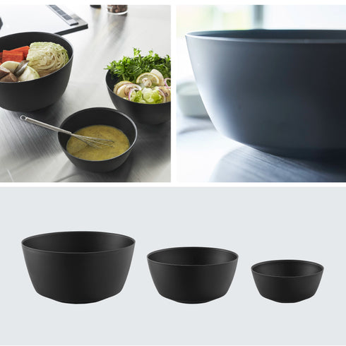 傾けて混ぜやすい調理ボウル 3点セット 電子レンジ対応 タワー.|s11