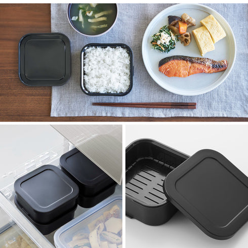 温まりやすい立つ冷凍ごはん容器 一膳 2個組 タワー.|s12