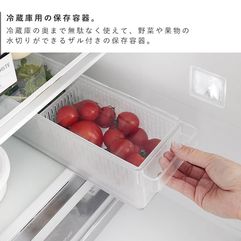 冷蔵庫中ザルボウル タワー 蓋&仕切り付き.|s3