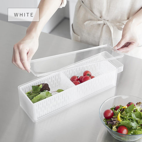 冷蔵庫中ザルボウル タワー 蓋&仕切り付き.|s8