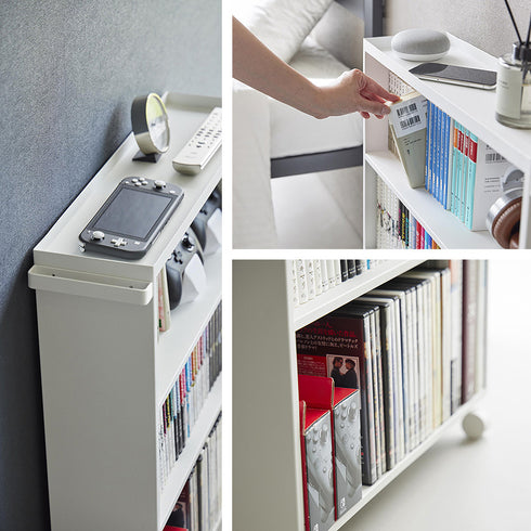 ハンドル付き隠せるコミックラック タワー.|s8