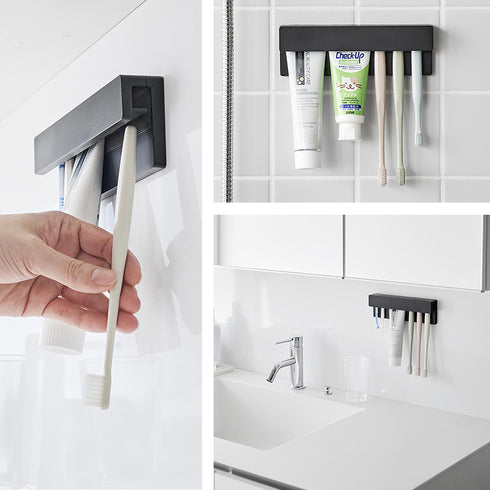 フィルムフック差し込み式歯ブラシ&チューブホルダー タワー W18.|s11